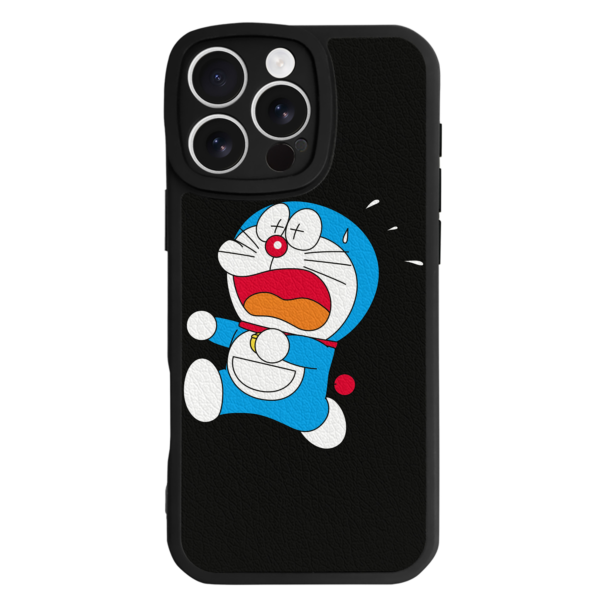 （画像用） ドラえもん Doraemon 【iPhone 16シリーズ対応】シリコンスマホケース（レザー調） 材質：シリコン